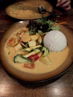 mango curry at Comcha Vegan in Berlin