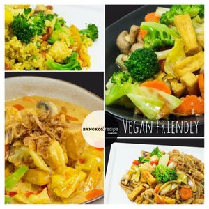 Vegan friendly menu at Bangkok Recipe in Oamaru