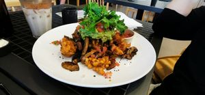 Cauliflower fritters at Hey Joe in Brisbane