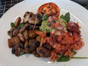 Vegan omelette at Hey Joe in Brisbane