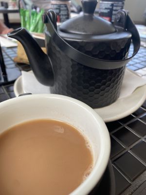 The chai was a winner - perfectly spiced and brewed  at Hey Joe in Brisbane