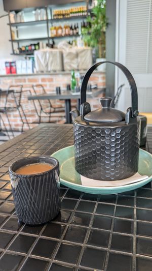 Almond chai tea at Hey Joe in Brisbane