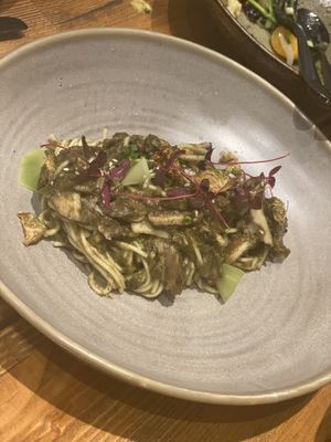 Scallion pesto pasta at Duli in Shanghai