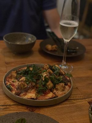 Gongbao pizza at Duli in Shanghai