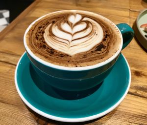Beautiful oat mocha latte   at Duli in Shanghai