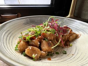 Gnocchi with Dandan sauce  at Duli in Shanghai