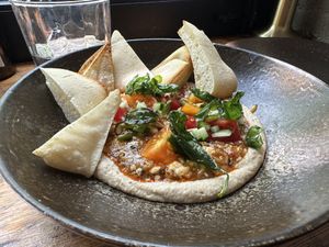 Mapo Tofu Hummus  at Duli in Shanghai