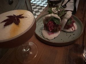 Cauliflower fritter bao  at Duli in Shanghai