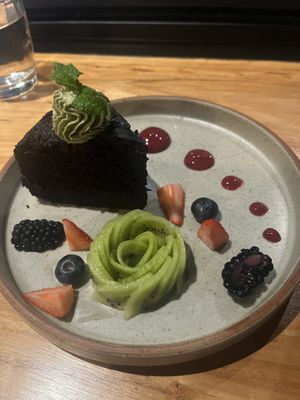 Matcha Chocolate Cake!  at Duli in Shanghai