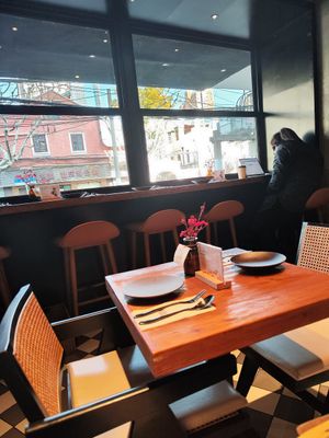 Inside of restuarant at Duli in Shanghai