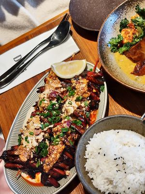 Mushroom skewers - highly recommend at Duli in Shanghai