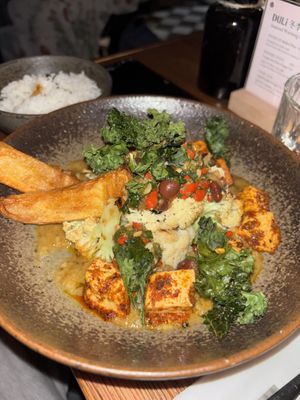 Cauliflower curry with tofu   at Duli in Shanghai