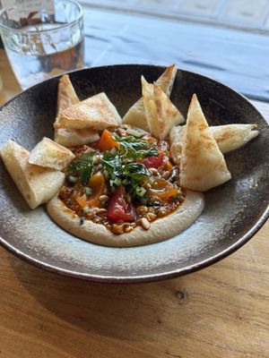 Mapo tofu hummus  at Duli in Shanghai