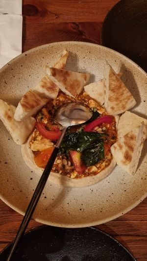 mapo tofu hummus at Duli in Shanghai