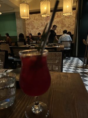Rose kombucha   at Duli in Shanghai