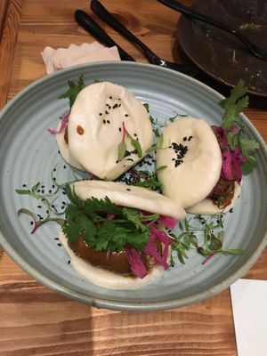 Cauliflower Corn Fritters bao at Duli in Shanghai