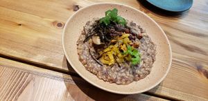 Mushroom risotto, the weakest thing on the menu at Duli in Shanghai