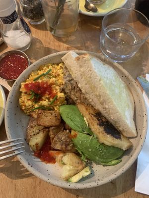 Vegan gluten free breakfast   at Bakers & Roasters in Amsterdam