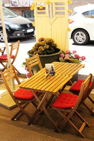 The place I ended up enjoying my food :) at Urania Theater in Cologne