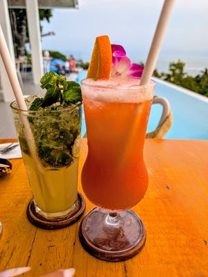 Mocktails at Bluerama in Koh Phangan