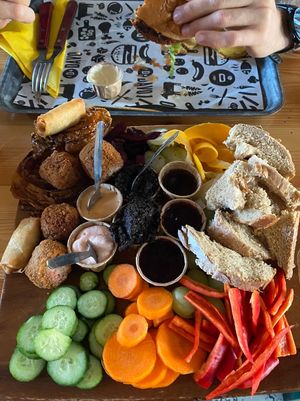 The vegaplank (and the last pieces of the vegaburger)  at DAVO in Deventer