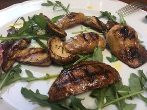 Roasted Porcini mushrooms  at Ristorante Vittoria in Ascoli Piceno