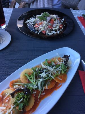Lila Gnocchi & vegane Ravioli at Ristorante Da Martina in Rottweil