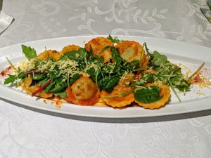 Vegane Ravioli mit Spinatfüllung at Ristorante Da Martina in Rottweil