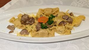 Vegane Ravioli mit Trüffel (Winterangebot) at Ristorante Da Martina in Rottweil