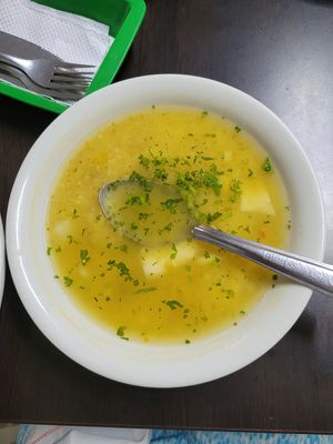 sopa de entrada at Doña María in Cali