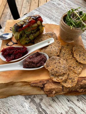 Wild mushroom and walnut pate at 1886 Lake House Bistro in Callander