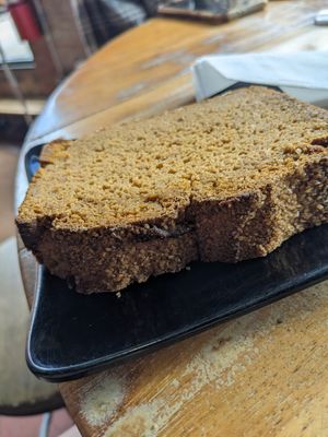 Vegan and gluten-free pumpkin bread at The Exchange in Colorado Springs