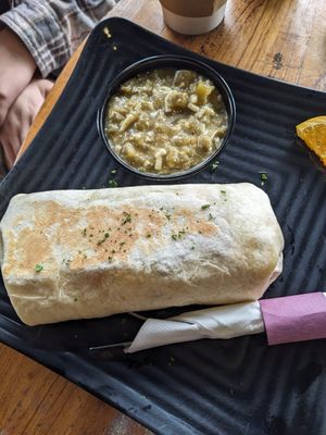Vegan breakfast burrito at The Exchange in Colorado Springs