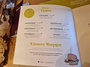Vegan burger menu at Hans Im Glück - Mercedes Platz in Berlin