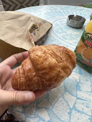 Vegan butter croissant   at Maafe Tsarfati Daari in Rishon Letsiyon