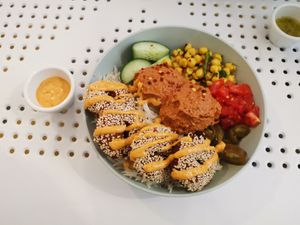 Spicy Bowl at Tahina Bite in Budapest