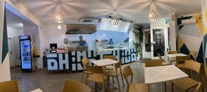 Inside at Tahina Bite in Budapest