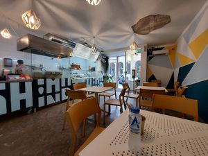 Inside at Tahina Bite in Budapest