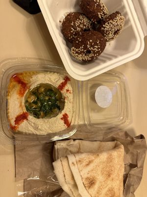 falafel & hummus   at Tahina Bite in Budapest