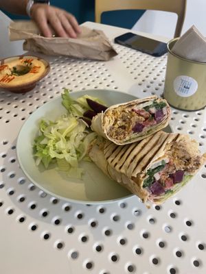 Falafel wrap  at Tahina Bite in Budapest