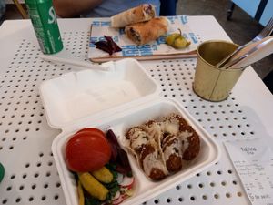 Falafel Tacos at Tahina Bite in Budapest