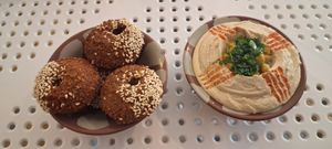 Falafels caprichados at Tahina Bite in Budapest