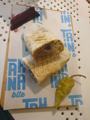 Classic falafel wrap at Tahina Bite in Budapest
