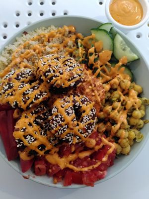 Spicy Falafel Bowl at Tahina Bite in Budapest
