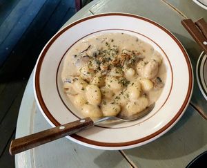 Mushroom cream gnocchi at Chez Valerie 셰 발레리 in Seoul