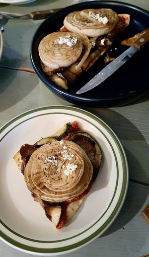 Candiac pizza - close-up at Chez Valerie 셰 발레리 in Seoul