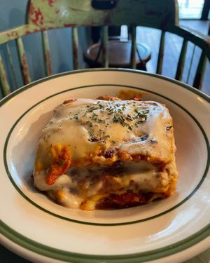 Mom’s Lasagna! Valerie veganized her mom’s recipe, and here’s the result!  at Chez Valerie 셰 발레리 in Seoul