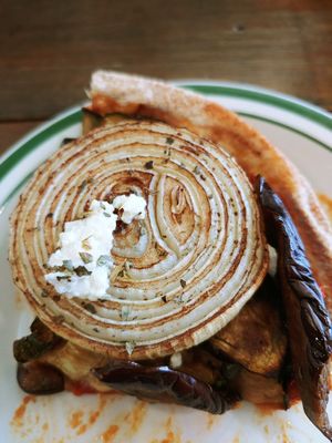 Candiac pizza slice at Chez Valerie 셰 발레리 in Seoul