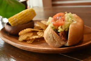 Vegan steak and mushroom bacon subs at Chez Valerie 셰 발레리 in Seoul