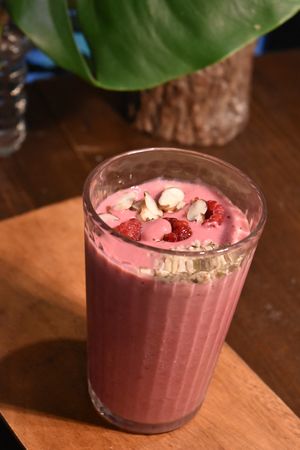 Raspberry smoothie!  at Chez Valerie 셰 발레리 in Seoul